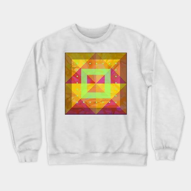 Geometric Shapes with Lime Accents Crewneck Sweatshirt by DANAROPER